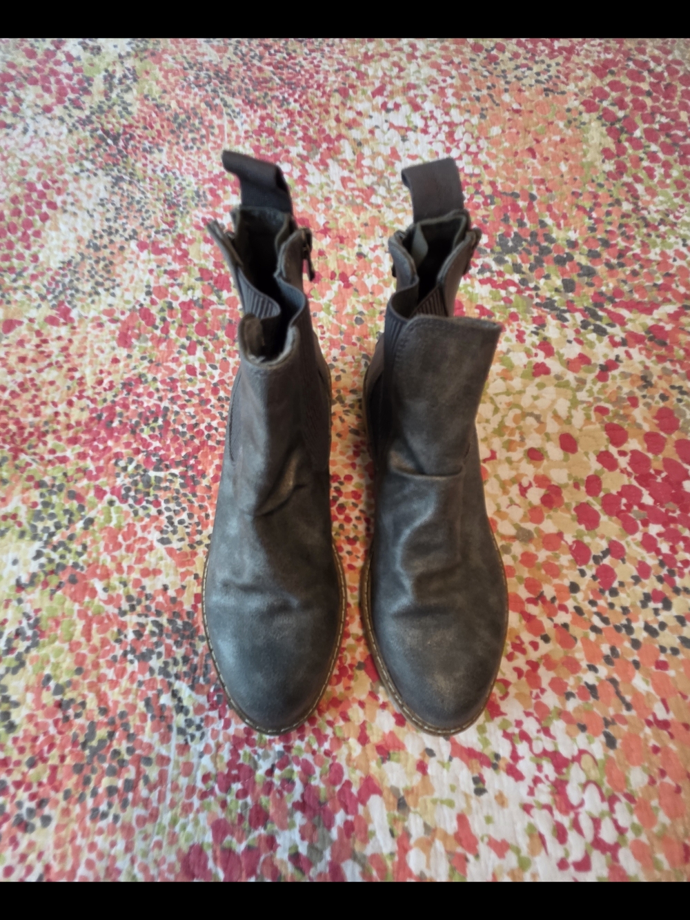 Blowfish Women's Chelsea Booties in Distressed Dark Gray